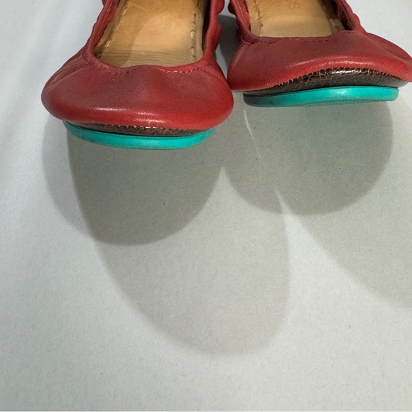 Tieks Ballet Flats Red Women’s Size 6 Leather Slip On Shoes - Picture 4 of 11